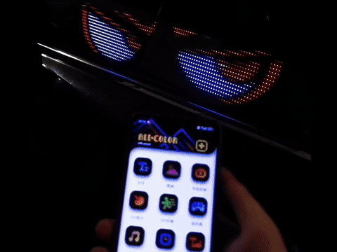 Veyra Eyes app and animated display preview